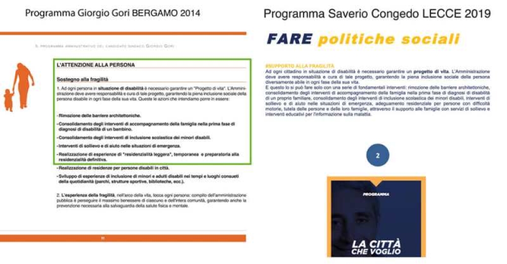 Congedo Copia E Incolla Dal Programma Del Sindaco Renziano Sul Web I Testi A Confronto