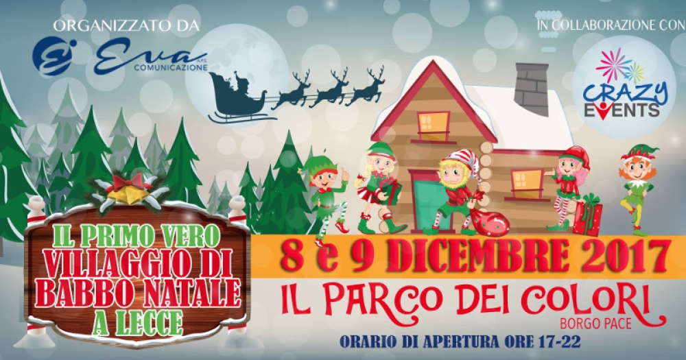Casa Di Babbo Natale Gioco.Il Villaggio Di Babbo Natale Arriva A Lecce Giochi E Magia Al Parco Dei Colori