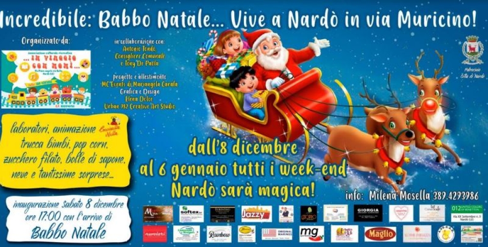 Il Giro Di Babbo Natale.Sorpresa Per I Bambini A Nardo In Via Muricino Arriva Babbo Natale