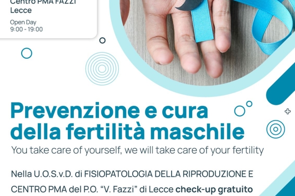 Giornata Prevenzione e cura della fertilità maschile, open Day al Centro Pma del Fazzi
